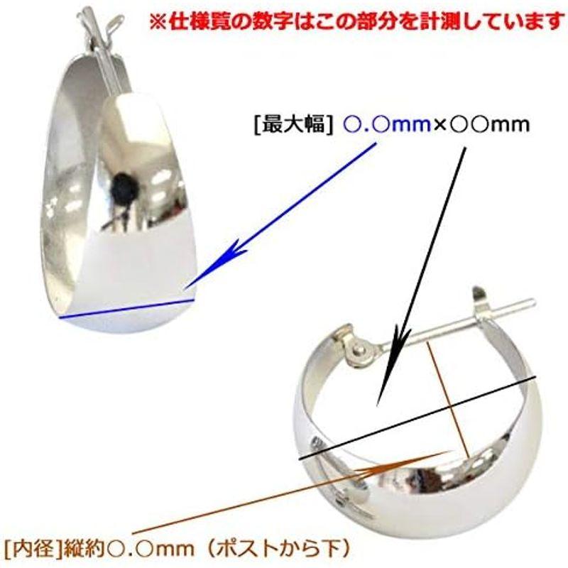 ジュエリーエクセレンテフープピアス 7mm×10mm ムーンピアス 月甲ピアス 地金ピアス フープ (イエローゴールド) 7mm×10mm ムーンピアス 月甲ピアス 地金ピアス フープ イエローゴールド