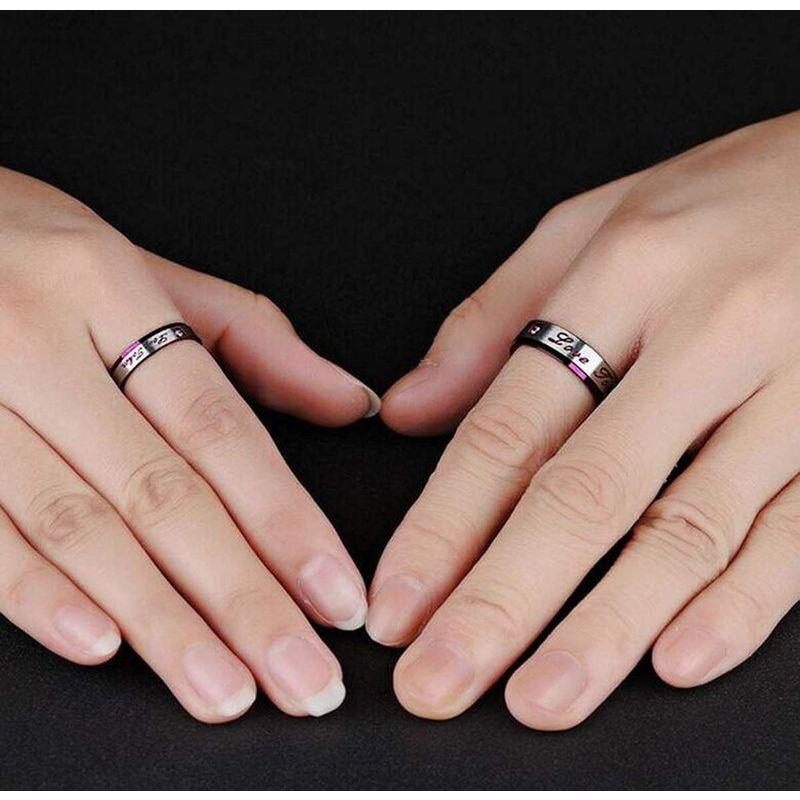 ZAKAKA 指輪 メンズ ステンレス レディース リング カップル指輪10号 12号 14号 17号 19号 21号 24号を提供する 婚｜onna｜09