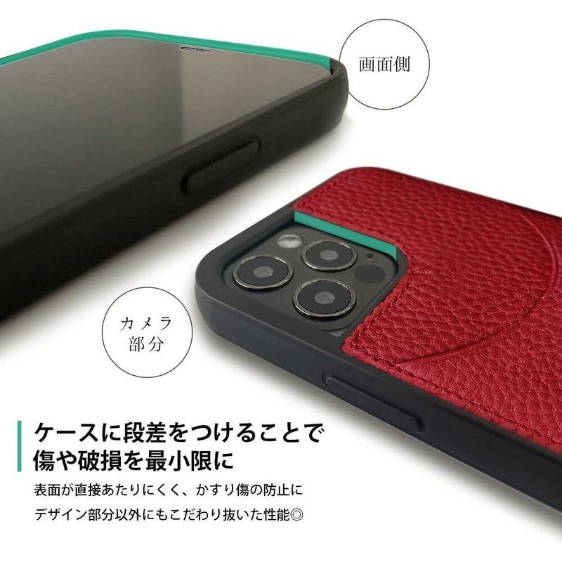 HANATORA iPhone13 mini ケース 本革 シュリンクカーフレザー カードポケット 耐衝撃 ハンドメイド ギフト おしゃれ｜onna｜05