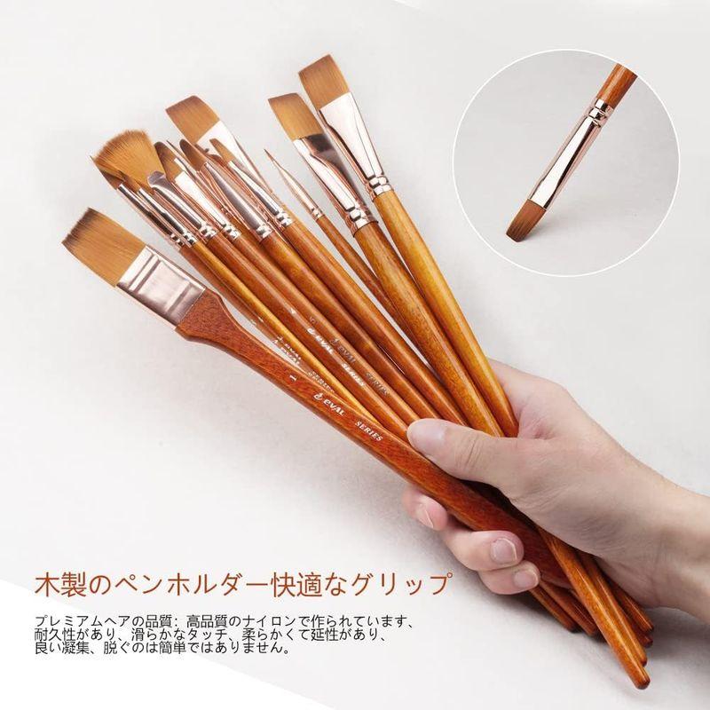 筆 ナイロン絵筆 水彩筆 絵の具 平筆 丸筆 面相筆 アクリル画 水彩 