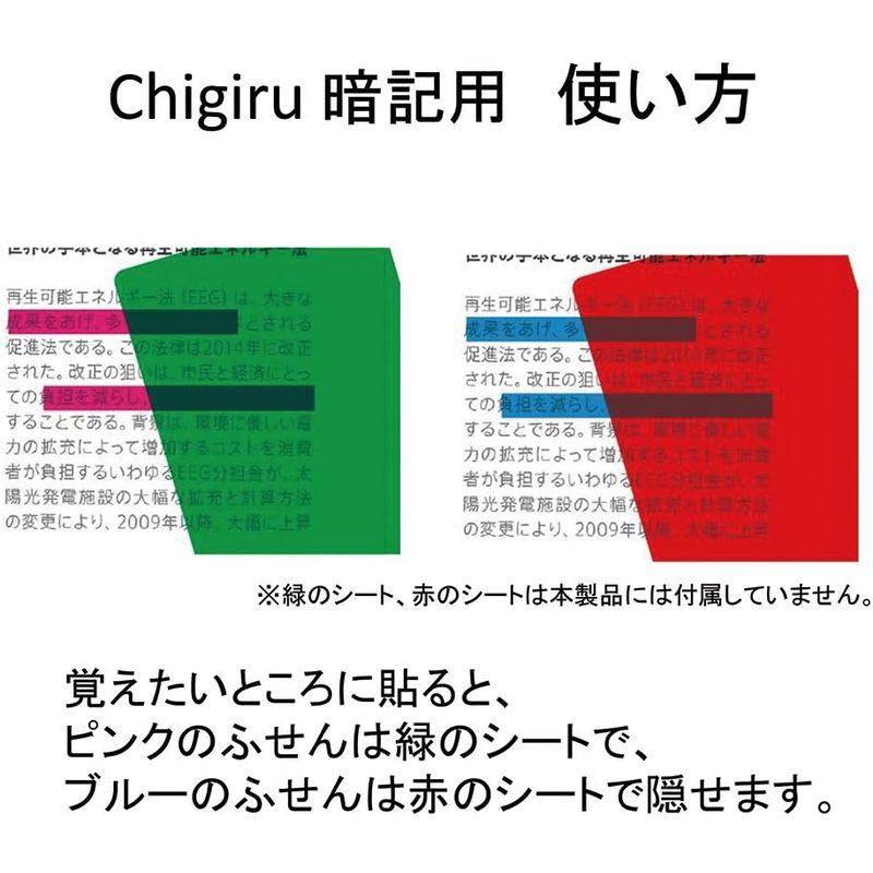 ヤマト ふせん 暗記用付箋 チギル CHA-B ブルー｜onna｜04