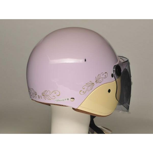 ９３％ UVカットシールド付女性用 レディースヘルメット セミジェットヘルメット パールパープル SG規格 PSCマーク付き :QJ-3-PU:プリネット都バイクカー用品4号店  - 通販 - Yahoo!ショッピング