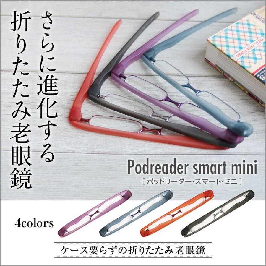 老眼鏡 シニアグラス ポッドリーダースマート ミニ Podreader Smart Mini リーディンググラス 代引き不可 全4色 かっこいい 男性用 おしゃれ 豪華 女性用