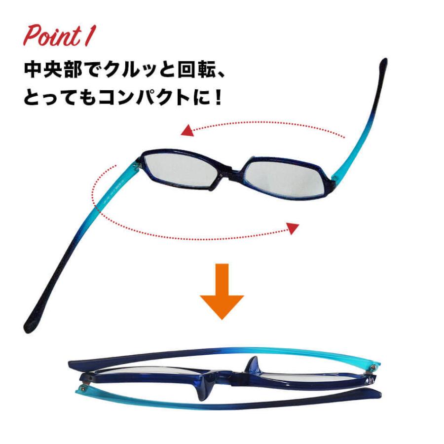 メガネ・老眼鏡 m 名古屋眼鏡 折りたたみ式 老眼鏡 変なメガネ 老眼鏡に見えない