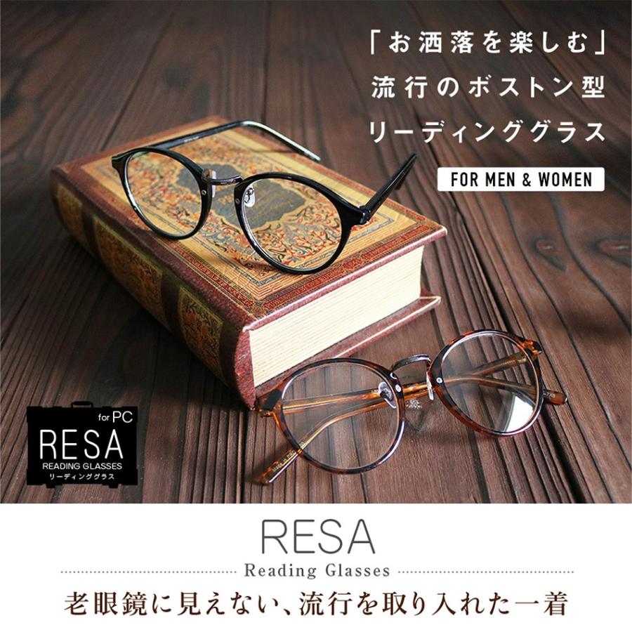 名古屋眼鏡 老眼鏡 シニアグラス ブルーライトカット RESA