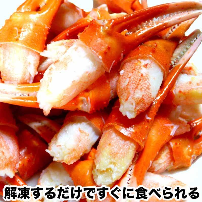 (カニ かに 蟹) ボイル 北海道産 特大３L・2L 国産 紅ズワイ カニ爪肉《約500g（正味350g）×1パック》  送料無料の画像