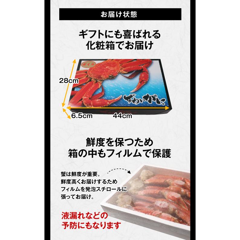 ズワイガニ 2kg ギフト カニ かに 蟹 特大 4L~5L 蟹 ボイル セール 2kg(正味1.6kg 約5~6肩前後) 3~6人前 (贈答用 化粧箱) 鍋送料無料 海鮮 グルメ｜onomichi-marukin｜17