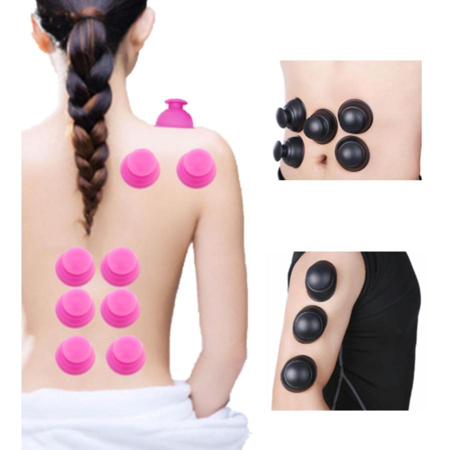 TAKUBOTA カッピング シリコンカッピング 吸い玉 ポータブル ソフトヘルスカッピング ブラック 8個セット CAPI-001 |  | 02