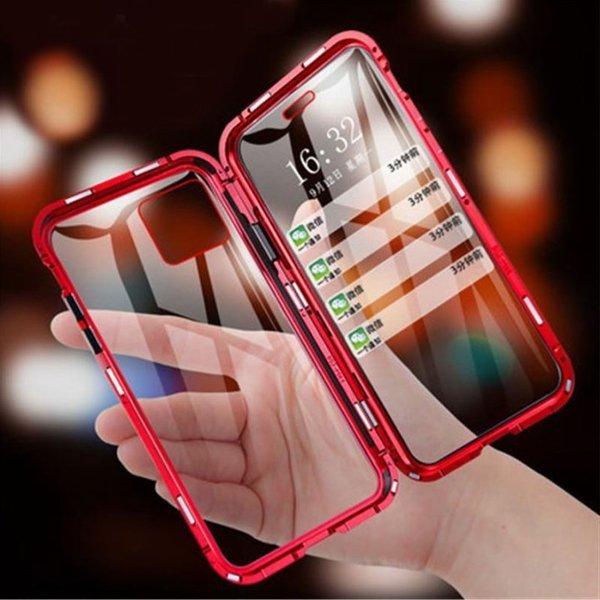 iphone ケース 両面強化ガラス iphone12 マグネット吸着 スリム