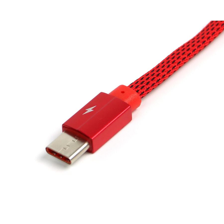 FURUTECナイロン編み USBケーブル 1.8mの中古です。 閉店セール 期間限定90%off USB-C ケーブル フラットタイプ 高