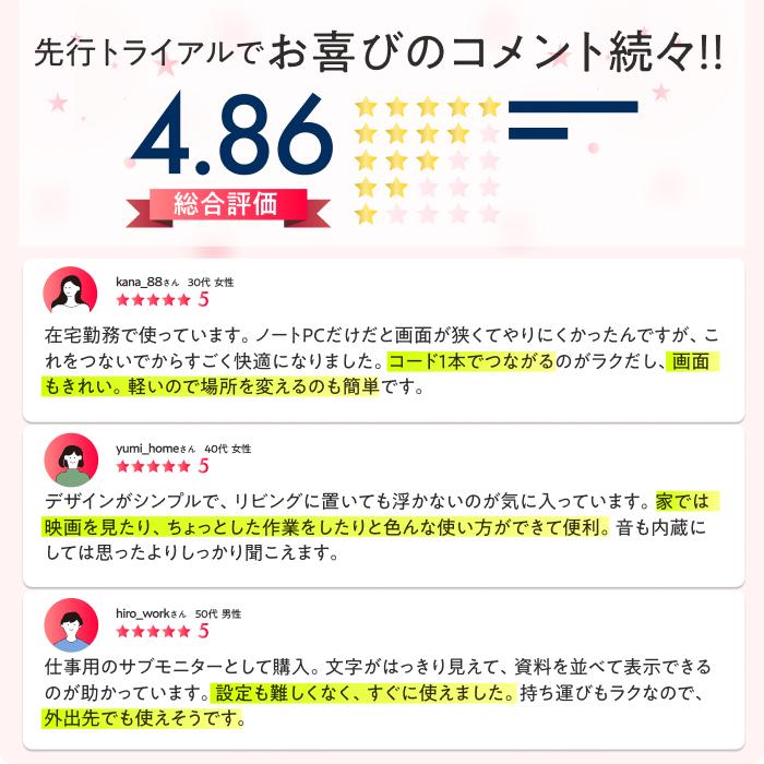 日本企業 ポータブルディスプレイ 15.6インチ フルHD IPS モバイル