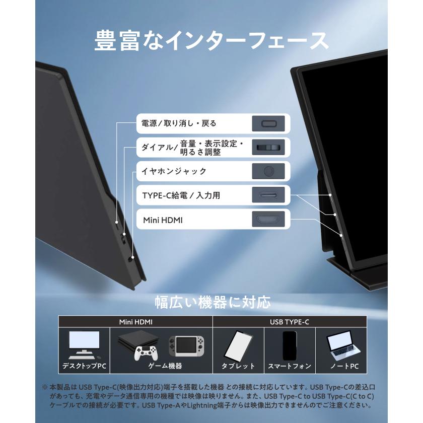 ONPU モバイルモニター タッチパネル 14インチ IPS 1920x1200 非光沢