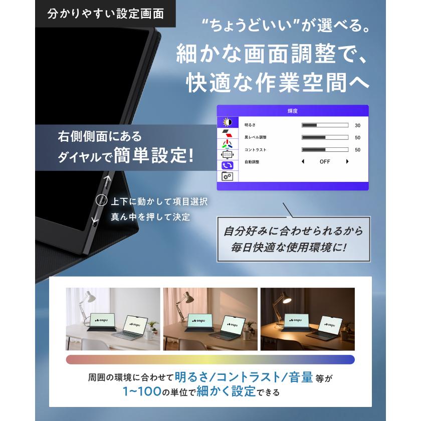 ONPU モバイルモニター タッチパネル 14インチ IPS 1920x1200 非光沢