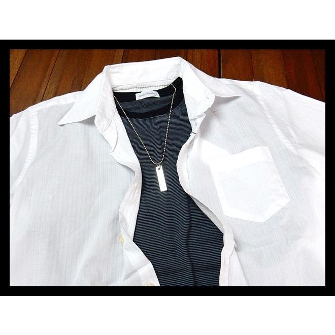 メンズ シャツ アンサンブル 半袖 Louischavlon ルイスシャブロン 綿100 ネックレス付き ボーダーtシャツ 紳士 02a 1156 オンスタイル 通販 Yahoo ショッピング