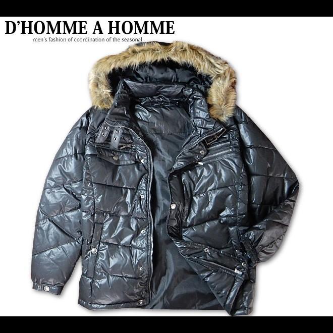 D'HOMME A HOMME ダウンジャケット Amazon | [ドムアオム] ハーフコートダウン プレミアムダウンを使用