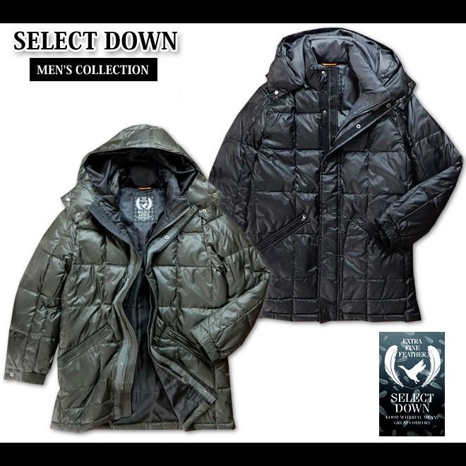 メンズ 高級プレミアムダウンジャケット SELECT DOWN 軽密 軽量 撥水 保温性 アウター 紳士 SELECT 送料無料 メンズ 高級プレミアムダウンジャケット DOWN 軽密