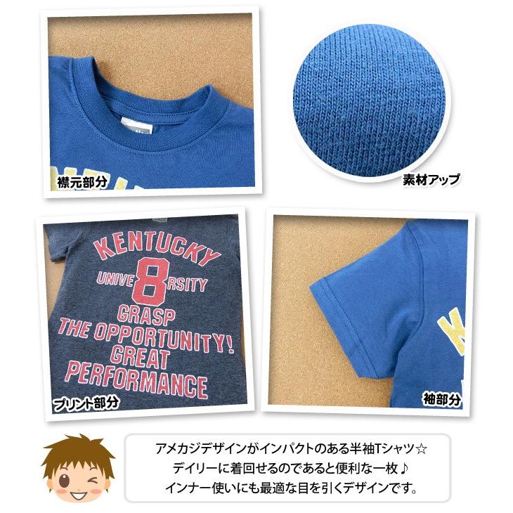 送料無料 子供服 男の子 Tシャツ 半袖 アメカジ 男児 キッズ 110cm 120cm 130cm メール便対応｜onstyle｜02