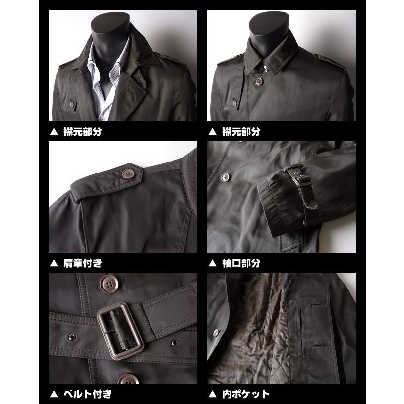 送料無料 BELLBUNISH 4つボタン中綿キルトボンディングシングルコート