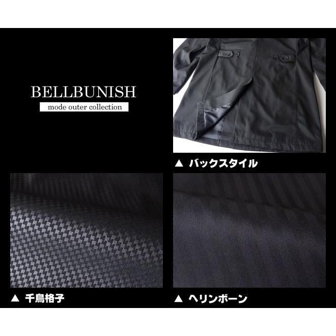 送料無料 BELLBUNISH 肩章付き比翼ボタンボンディングシングルスタンド