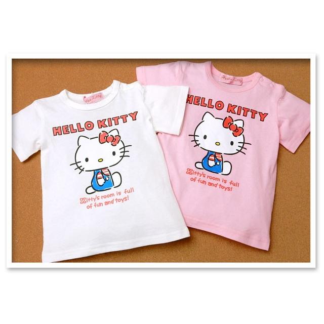 送料無料 ベビー服 女の子 Tシャツ 半袖 Hello Kitty ハローキティ キャラプリント 綿素材 スナップボタン付き 女児 ベビー 80cm 90cm 95cm メール便対応 A 0321 オンスタイル 通販 Yahoo ショッピング