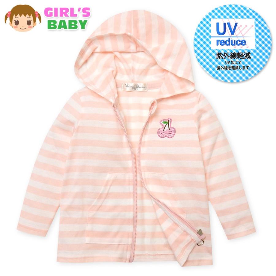 送料無料 女児 ベビー Uv加工 フルジップ パーカー ジャケット 薄手 ベビー服 女の子 80cm 90cm 95cm A 12a Pk メール便対応 A 12a オンスタイル 通販 Yahoo ショッピング
