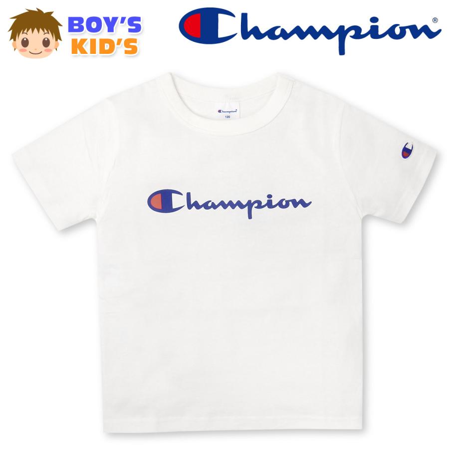 送料無料 男児 キッズ 本体綿100 Champion チャンピオン 半袖 Tシャツ ロゴ 110cm 120cm 130cm Td 0104a Wt メール便対応 Td 0104a オンスタイル 通販 Yahoo ショッピング