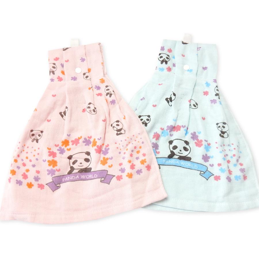 送料無料 ドレスタオル 表ガーゼ 裏パイル 綿100％ スナップボタン