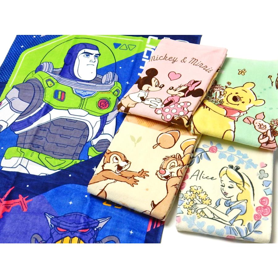 送料無料 バスタオル Disney/ディズニー 綿100％ 60×120cm yg-1639