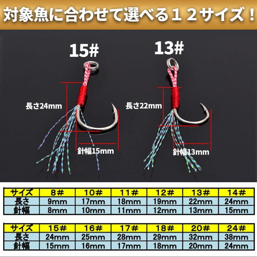100 本物保証 アシストフック シングル 10本セット 1本針 ティンセル付き ショアジギング メタルジグ ルアー Materialworldblog Com