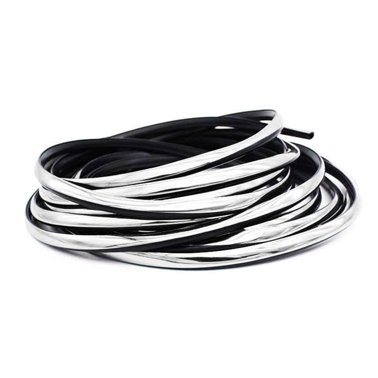 ドアモール 5m 車 ドレスアップ メッキ風 カーボン調 ブラック レッド