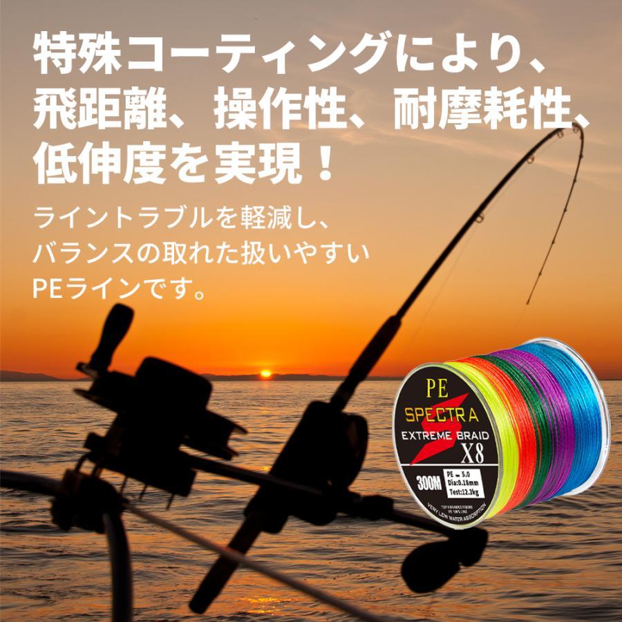 PEライン 300m 4本編み 釣り糸 大容量 5色マルチカラー 0.4号 PEライン 300m 4本編み 釣り糸 大容量 5色マルチカラー 0.4号