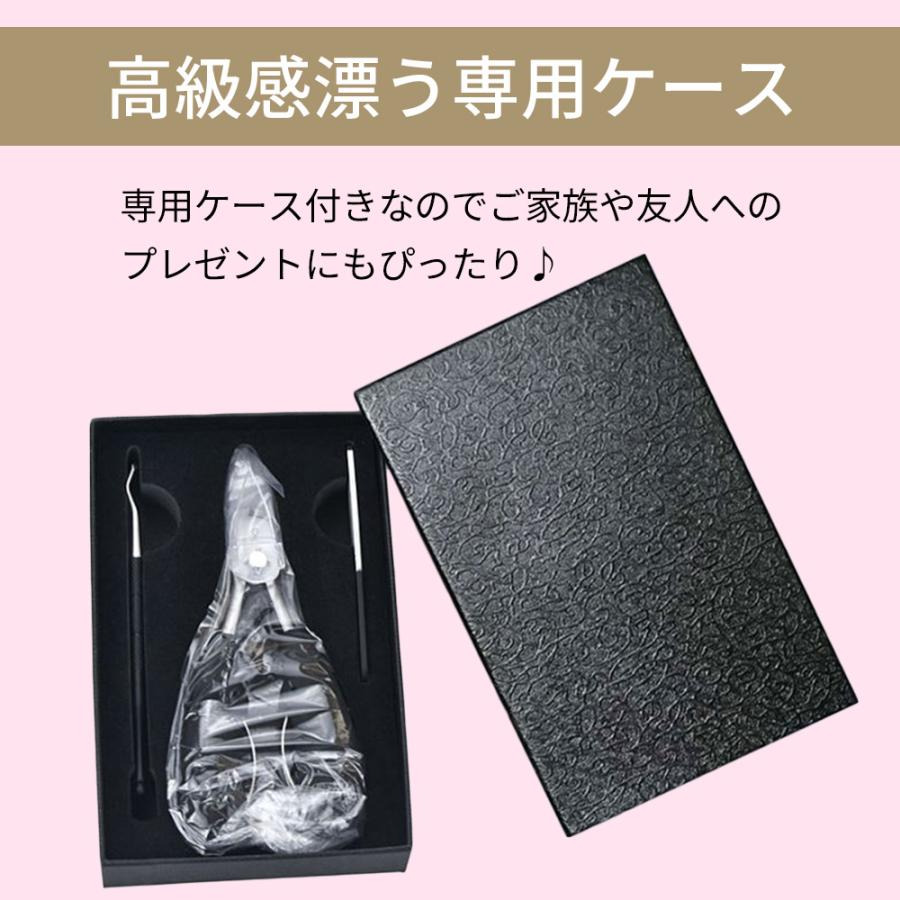 爪切りニッパー 巻き爪 硬い爪 厚い爪 介護 足 ネイル ネイルケア ゾンデ やすり 3点セット｜ontheseasecond｜07