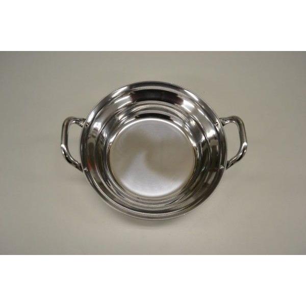 寄せ鍋　16.5cm　ステンレス製（桃印）湯豆腐　モツ鍋　宴会　卓上　食堂　レストラン　ホテルで使用　大量注文承ります |  | 01