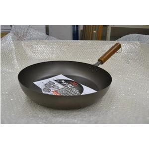 長谷元 チタン木柄フライパン　28cm 軽い 軽量 中華なべ　日本製　店舗用　片手 チャーハン　手や腕への負担が軽減　中華鍋 |  | 01