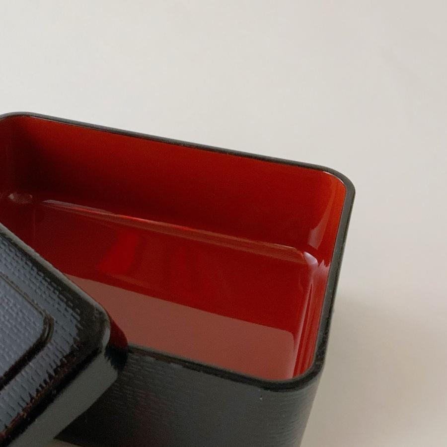 爪掛新木目丼重 溜内朱塗 15.8×13.0×6.4cm 漆器 うな重 器 うな重箱 和食器 業務用 お重、かつ重、鰻　若泉 |  | 05