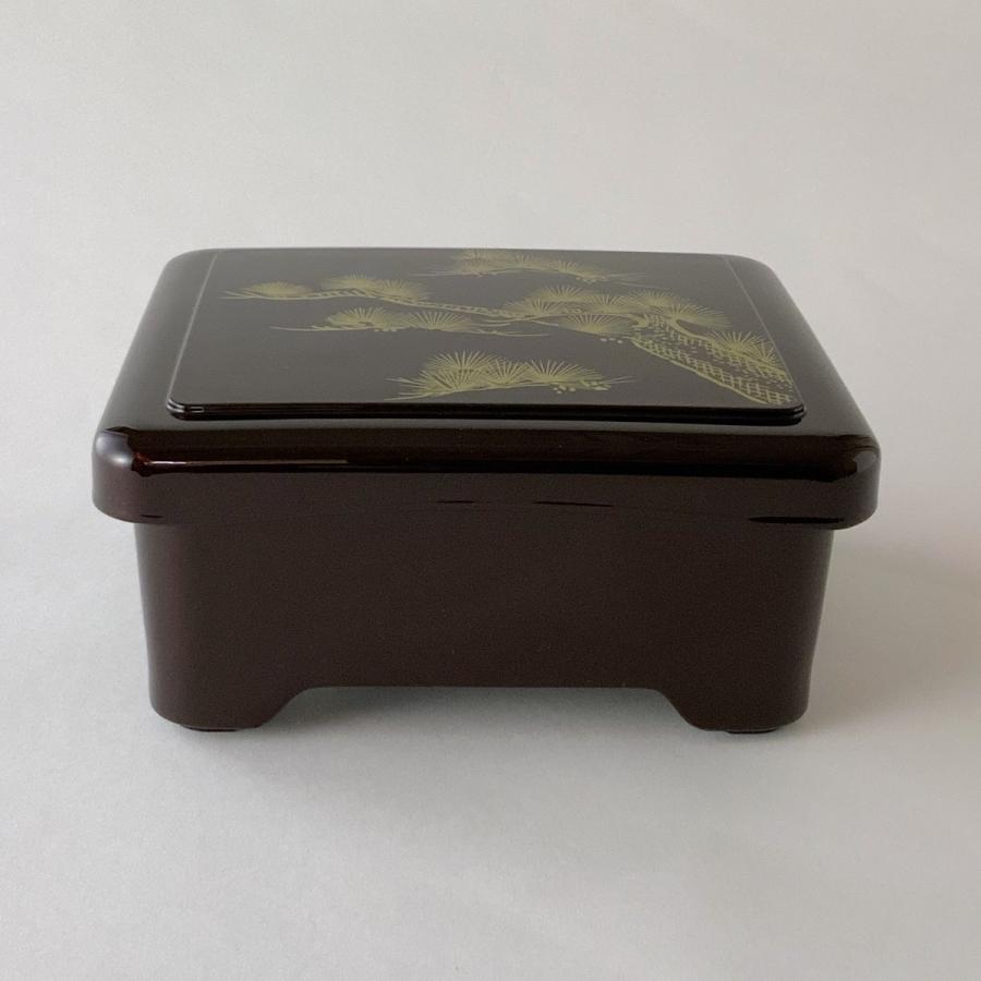象足丼重　溜老松内朱 16.8×14.3×7.6cm 漆器 うな重 器 うな重箱 和食器 業務用 お重、かつ重、鰻　若泉 |  | 01