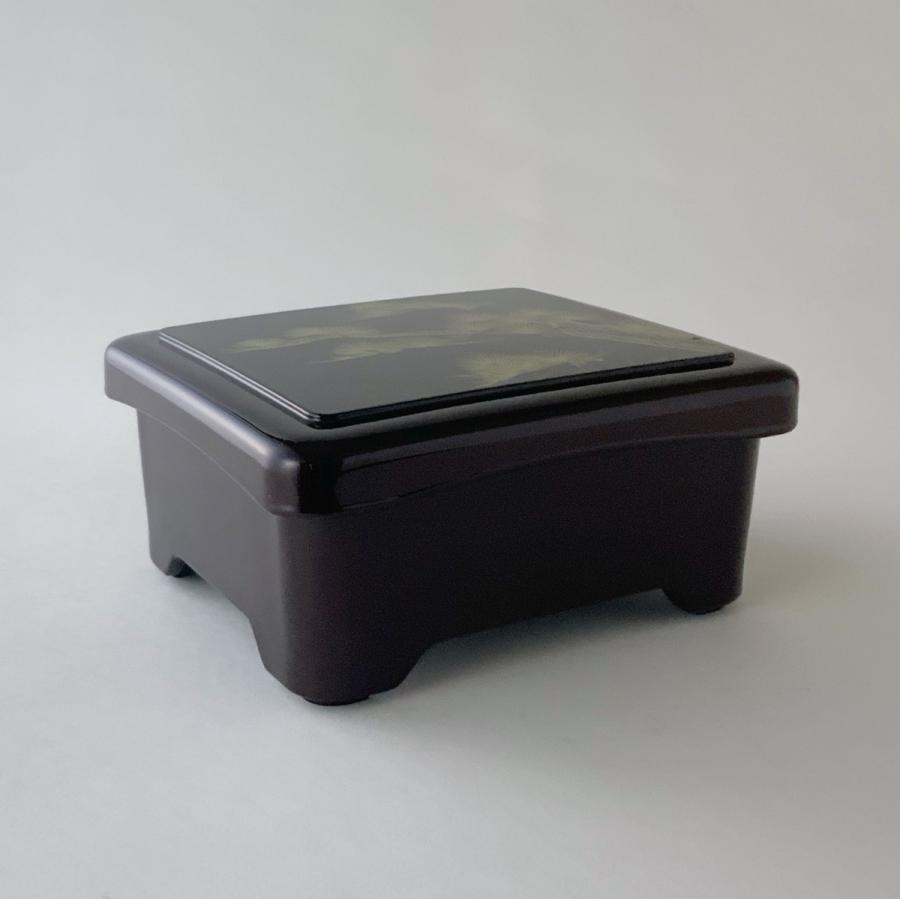 象足丼重　溜老松内朱 16.8×14.3×7.6cm 漆器 うな重 器 うな重箱 和食器 業務用 お重、かつ重、鰻　若泉 |  | 02