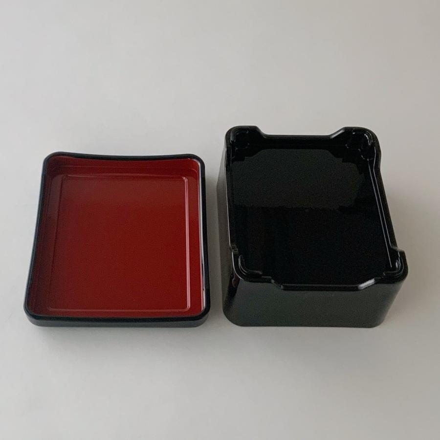 象足丼重　パール扇面内朱塗 16.8×14.3×7.6cm 漆器 丼重 懐石用 うな重 器 うな重箱 和食器 業務用　お重、かつ重、鰻　若泉 |  | 03