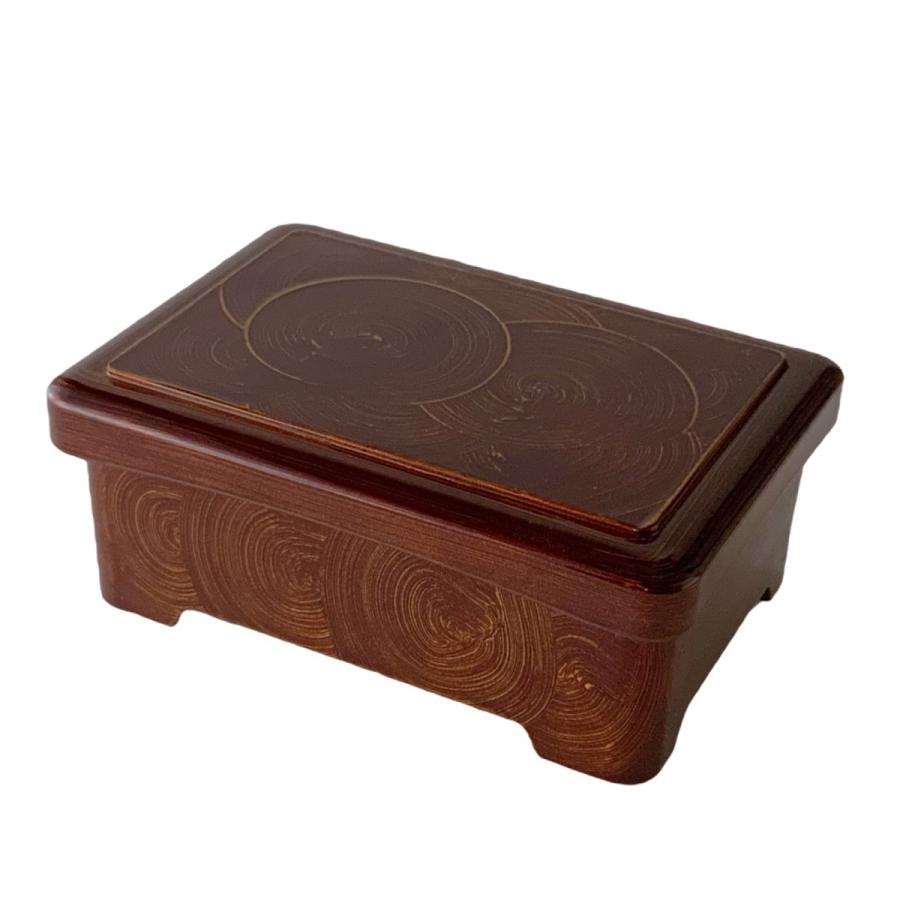 D.X長手重 うず潮内朱塗 19.6×13.9×8cm 漆器 高級丼重 懐石用 うな重 器 うな重箱 和食器 業務用　お重、かつ重、鰻（取寄せ）若泉 | 