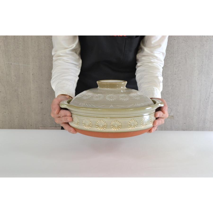 三島　土鍋　8号 2-3人用 日本製　寄せ鍋・湯豆腐・水炊き・雑炊　国産　万古焼　萬古焼　大樹　マルヨシ陶器　大量注文を承ります |  | 05