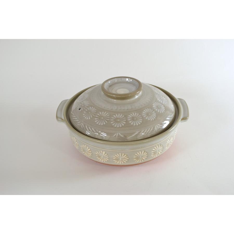 三島　土鍋　9号 4-5人用　日本製　寄せ鍋・湯豆腐・水炊き・雑炊　国産　万古焼　萬古焼　大樹　マルヨシ陶器　大量注文を承ります　 | 