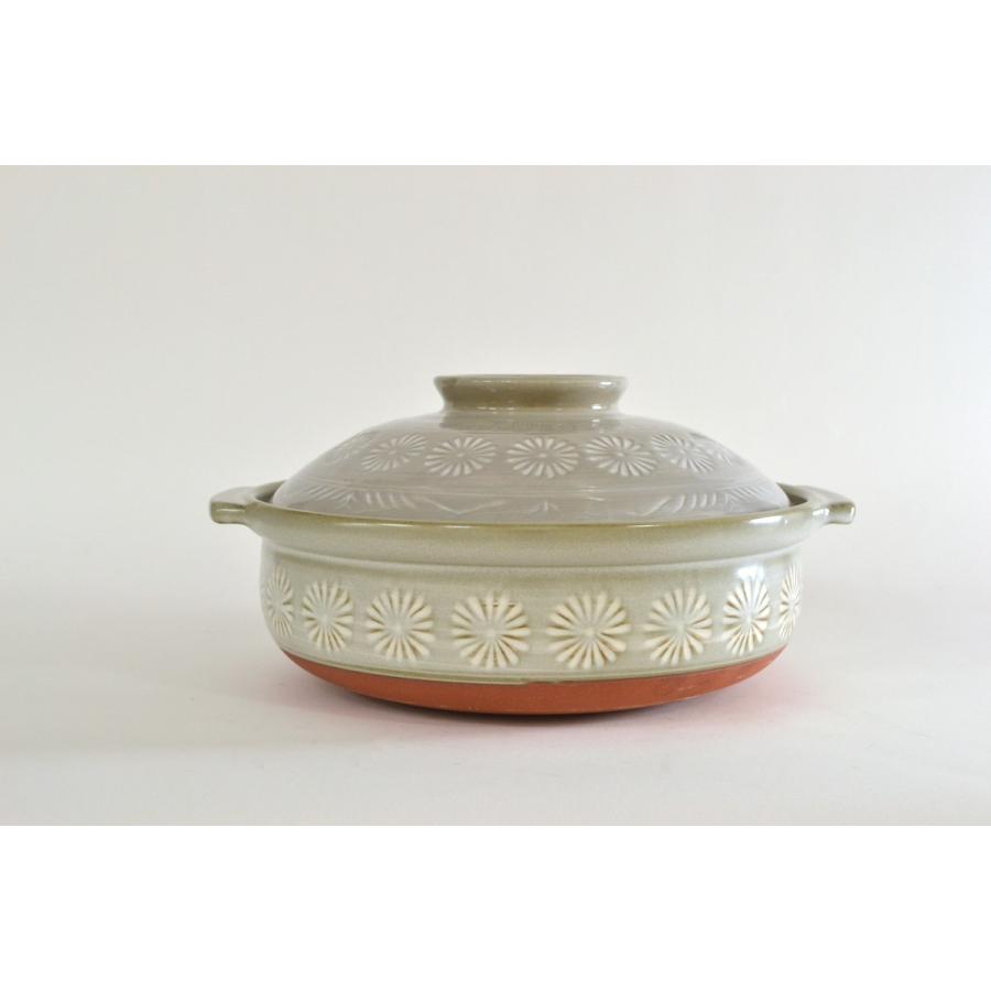 三島　土鍋　10号 5-6人用　日本製　寄せ鍋・湯豆腐・水炊き・雑炊　国産　万古焼　萬古焼　大樹　マルヨシ陶器　大量注文を承ります　 |  | 01