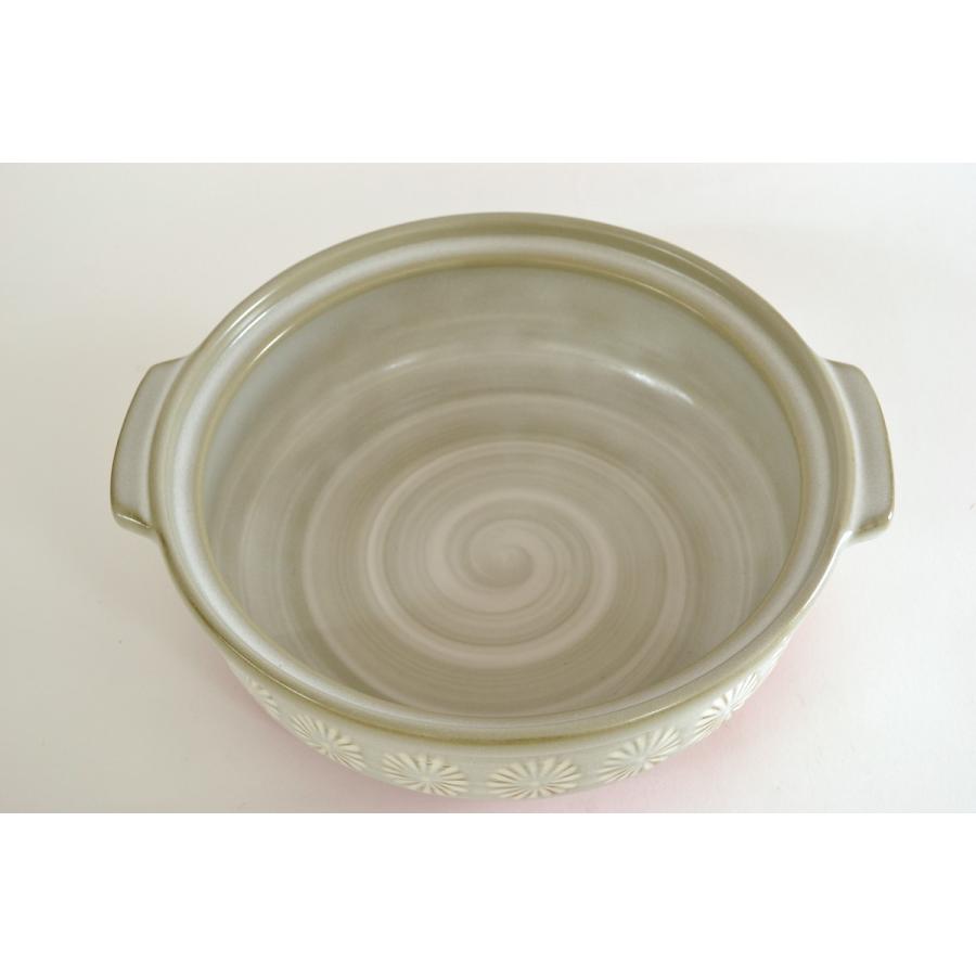 三島　土鍋　10号 5-6人用　日本製　寄せ鍋・湯豆腐・水炊き・雑炊　国産　万古焼　萬古焼　大樹　マルヨシ陶器　大量注文を承ります　 |  | 02