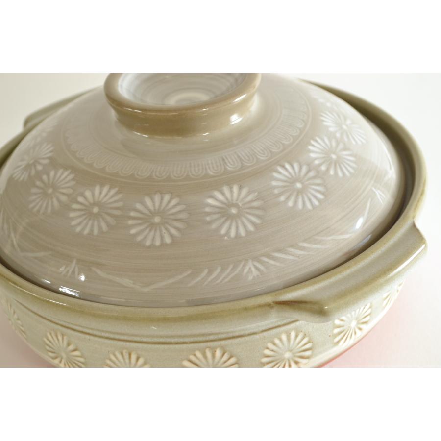 三島　土鍋　10号 5-6人用　日本製　寄せ鍋・湯豆腐・水炊き・雑炊　国産　万古焼　萬古焼　大樹　マルヨシ陶器　大量注文を承ります　 |  | 05