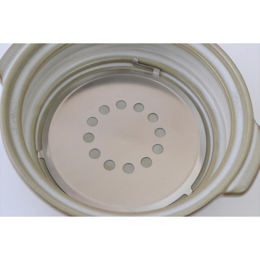 三島　IH土鍋　7号鍋 1〜2人用　日本製　寄せ鍋・湯豆腐 M3936　国産　万古焼 萬古焼　大樹　マルヨシ陶器 |  | 04