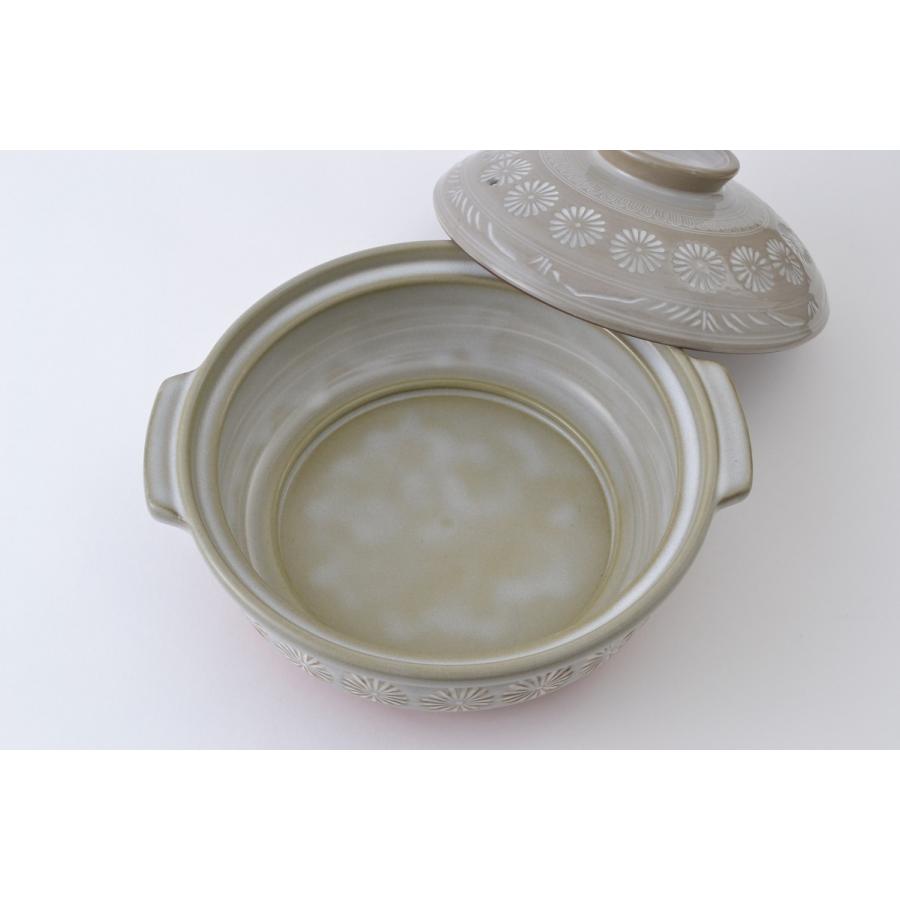 三島　IH土鍋　9号鍋 4〜5人用　日本製　寄せ鍋・湯豆腐 M3932　国産　万古焼 萬古焼　大樹　マルヨシ陶器 |  | 02