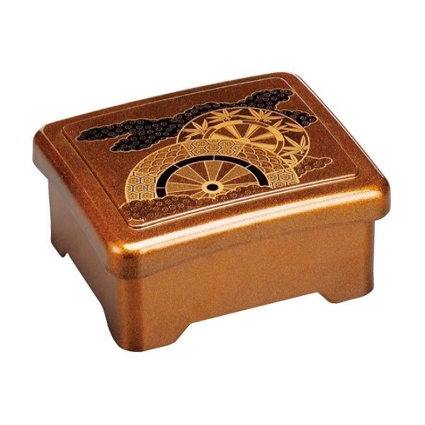 耐熱　新新光月丼重 梨地御所車内朱 漆器 うな重 器 うな重箱 和食器 業務用（取寄せ商品） 鰻　土用の丑の日　うなぎ　食器洗浄機可 5-732-4 3-634-4 | 