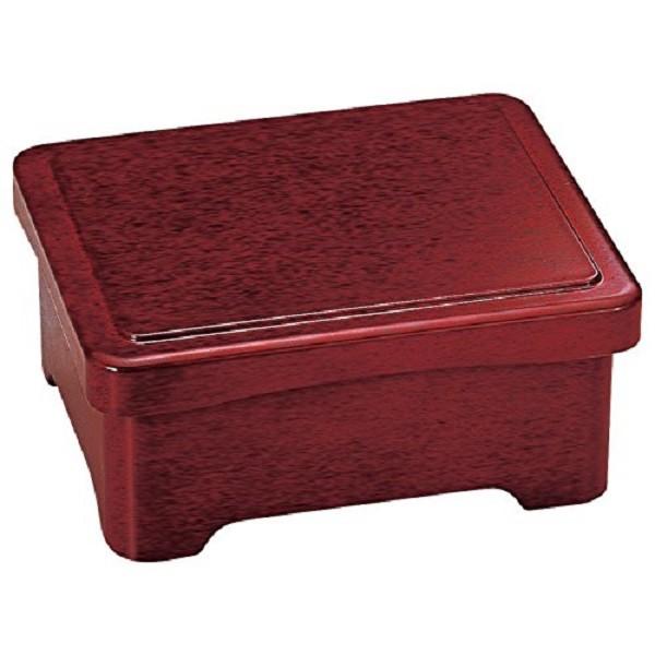 共足丼重（段蓋）後藤塗内朱 漆器 うな重 器 うな重箱 和食器 業務用（取寄せ商品） お重、かつ重、鰻　土用の丑の日　うなぎ 3-641-4 5-739-10　1016 | 