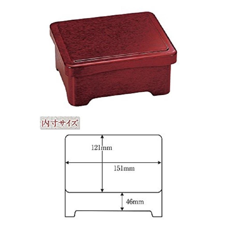 共足丼重（段蓋）後藤塗内朱 漆器 うな重 器 うな重箱 和食器 業務用（取寄せ商品） お重、かつ重、鰻　土用の丑の日　うなぎ 3-641-4 5-739-10　1016 |  | 02