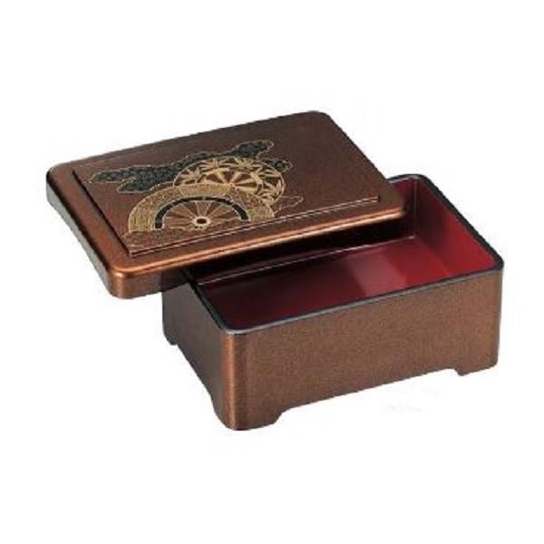 【取寄せ商品】天丼重　御所車内朱 漆器 うな重 器 うな重箱 和食器 業務用 お重、かつ重、鰻　土用の丑の日　うなぎ 3-646-4 5-742-4 1016 | 